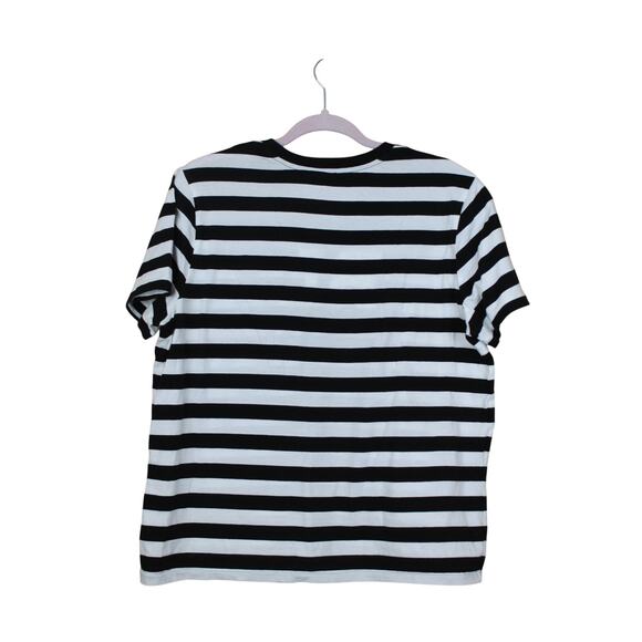 Polo Ralph Lauren Black & White Stripe Logo Short Sleeve T-Shirt Top Size XL - Picture 4 of 8